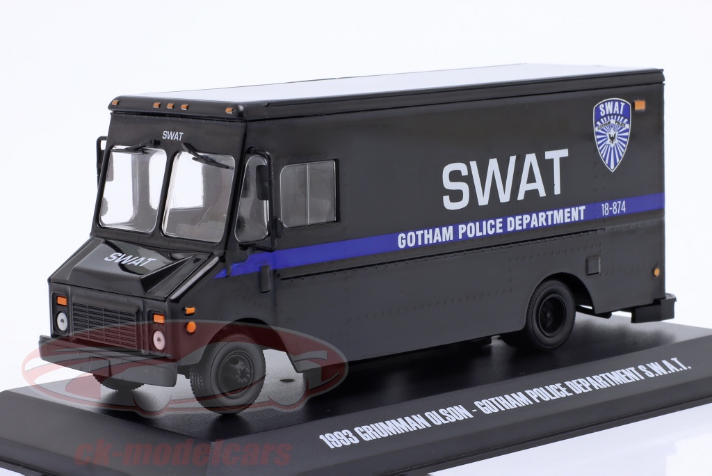 greenlight-1-43-grumman-olson-gotham-police-department-swat-1993-black-86355/