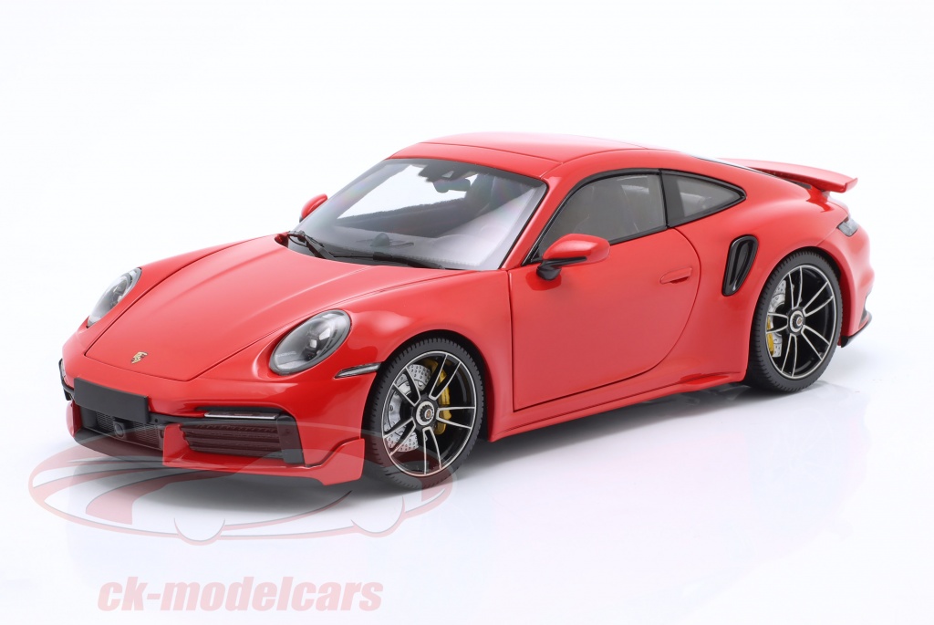 Minichamps 1:18 Porsche 911  992  Turbo S Coupe Sport Design 2021 Bewakers Rood 113069078