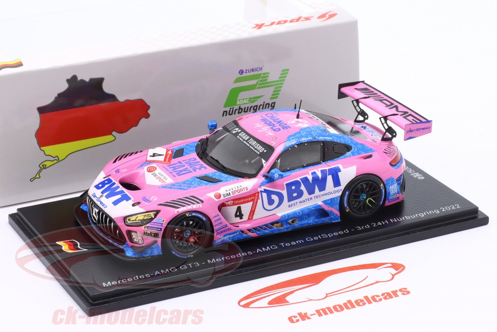 1/18 Spark 1952 Mercedes-Benz 300 SL No.22 24H Le Mans K. Kling - H. Klenk Resin