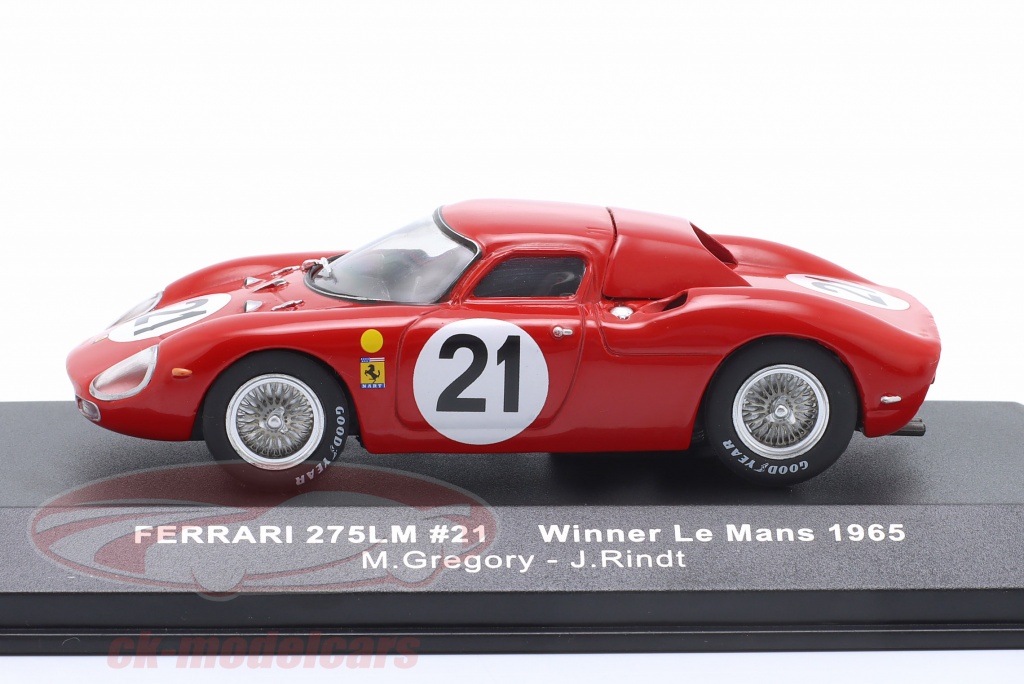 Miniature Tokoloshe Ferrari 250 LM #21 – 1/43, Le Mans 1965, état Nickel