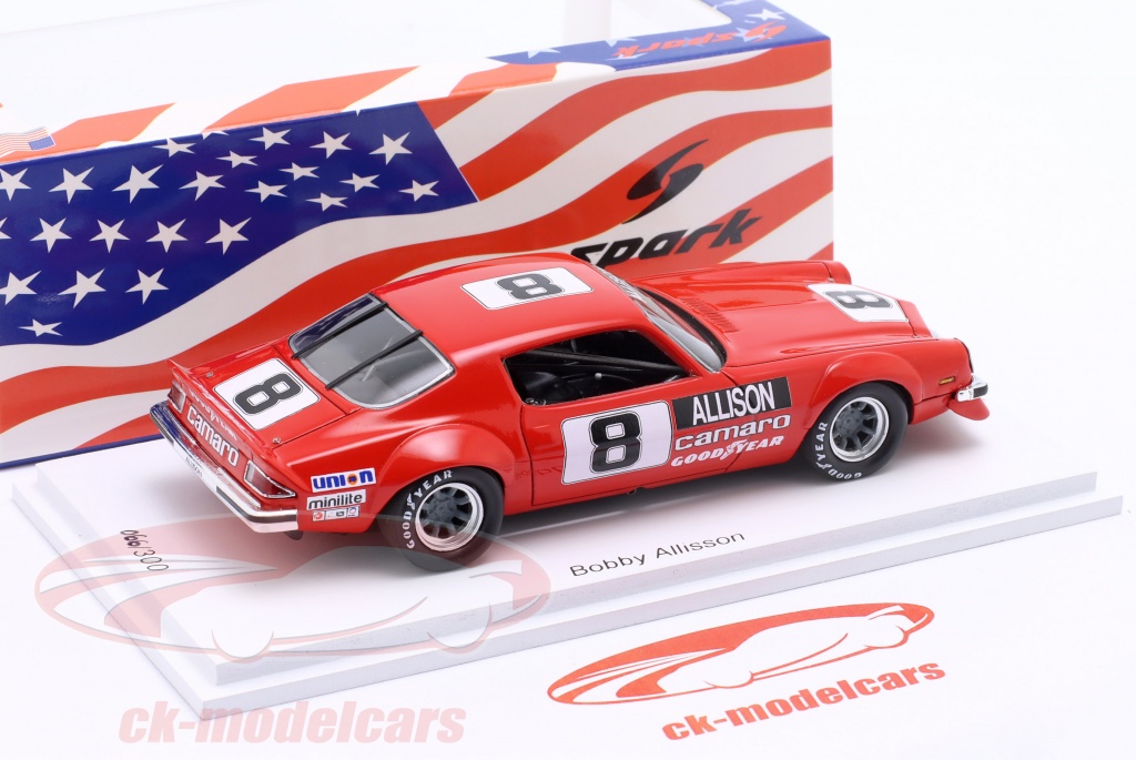 Miniature Spark 1/43 Chevrolet Camaro N°9 IROC Daytona 1974-1975 – Fittipaldi