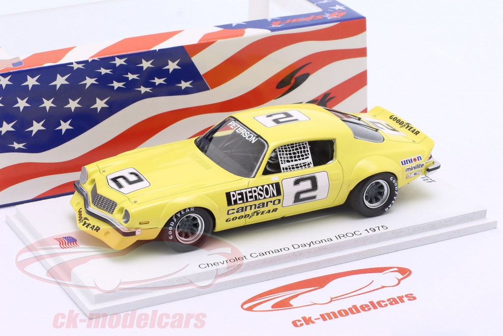 Spark 1:43 Chevrolet Camaro #2 7ème IROC Daytona 1974-1975 R. Peterson