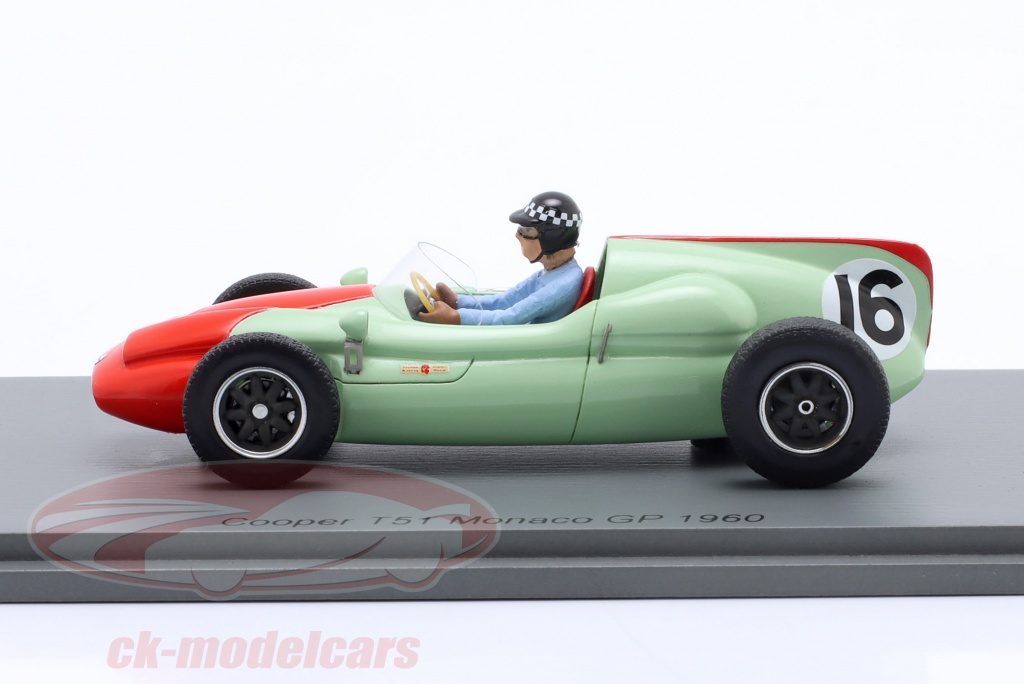 Spark 1:43 Tony Brooks Cooper T51 #18 4ème Monaco GP Formule 1 1960