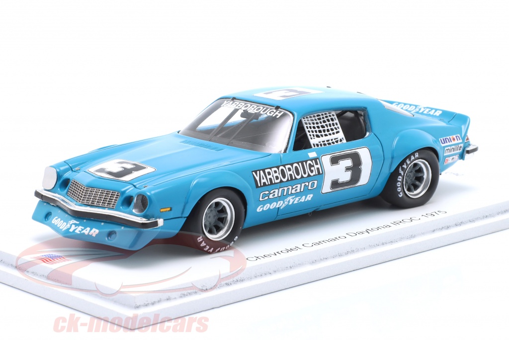 Modellino Spark 1:43 - Cale Yarborough Chevrolet Camaro Daytona IROC 1975 - Nuovo In Scatola
