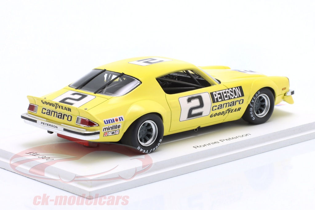 Chevrolet Camaro IROC N.2 Daytona 1974-75, Ronnie Peterson, Spark 1:18, Nuovo