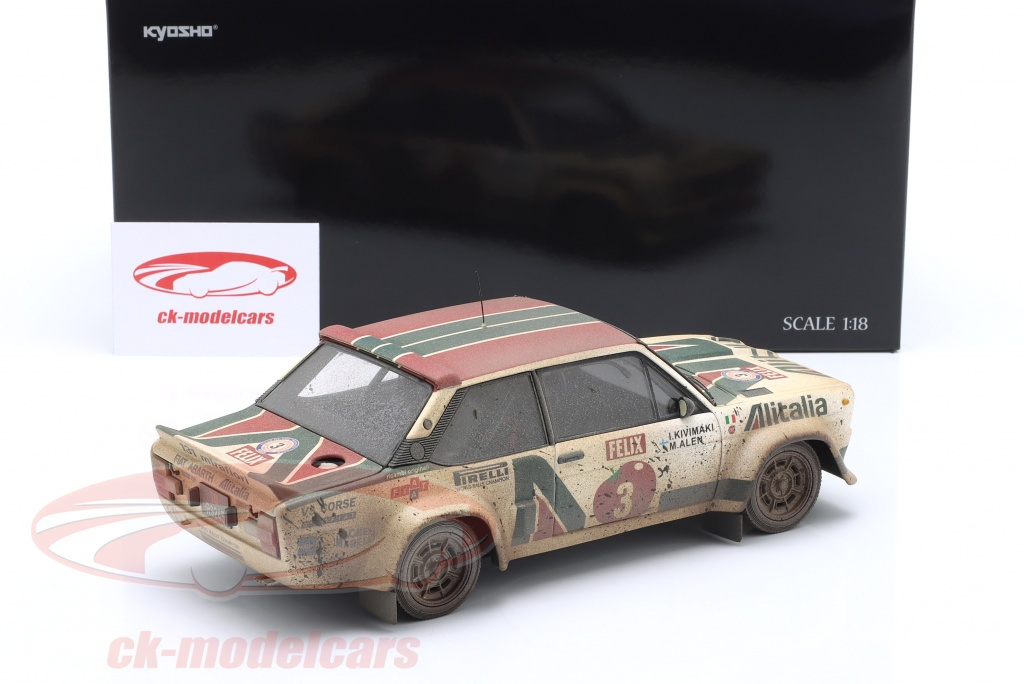 Kyosho 1/18 Fiat 131 Abarth - Rallye Nouvelle-Zélande 1977 N°1 - Occasion