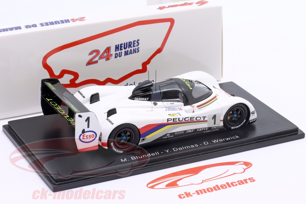PEUGEOT 905 SPIDER no58 LE MANS 1992 CAR MODEL 1/43 SPARK MODELS S1277 | UK