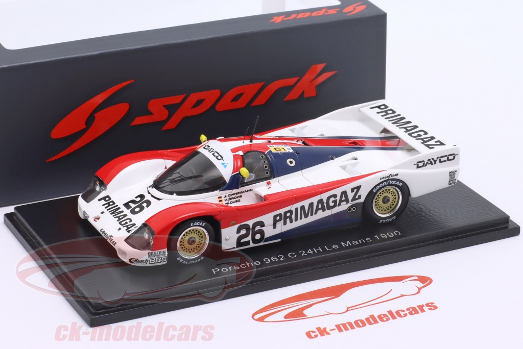 SPARK-MODEL 18DA86 Scale 1/18 | PORSCHE 962C TEAM HOLBERT RACING N 14 WINNER 24h DAYTONA 1986 A Holbert D Bell A Unser Jr Con Vetrina With Showcase Special Box