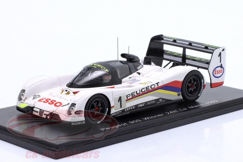 送料350円～ spark 1/43 Peugeot 905 Winner 24H Le Mans 1992 #1 M
