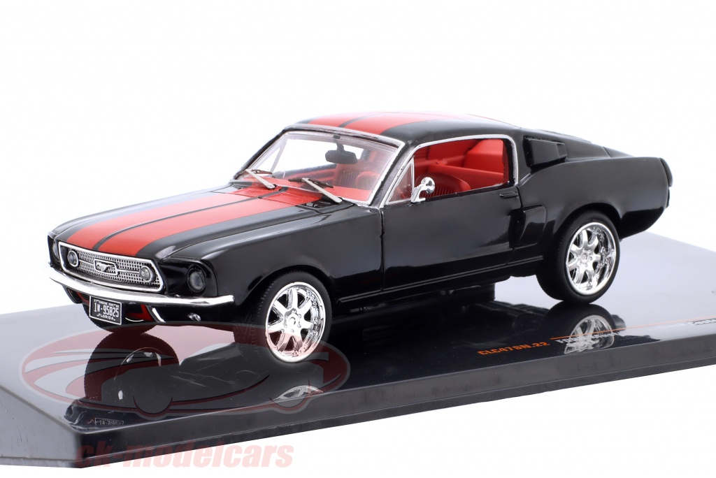ixo-1-43-ford-mustang-fastback-year-1967-black-red-clc478n22/