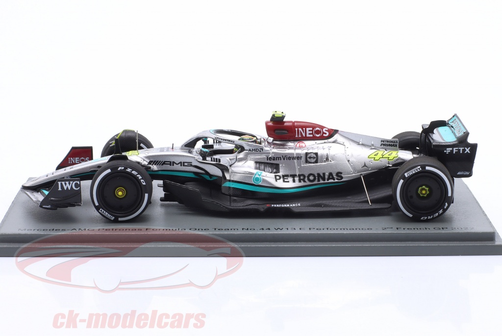 Spark 1:43 L. Hamilton Mercedes-AMG F1 W13 #44 2番目 フランス語 GP