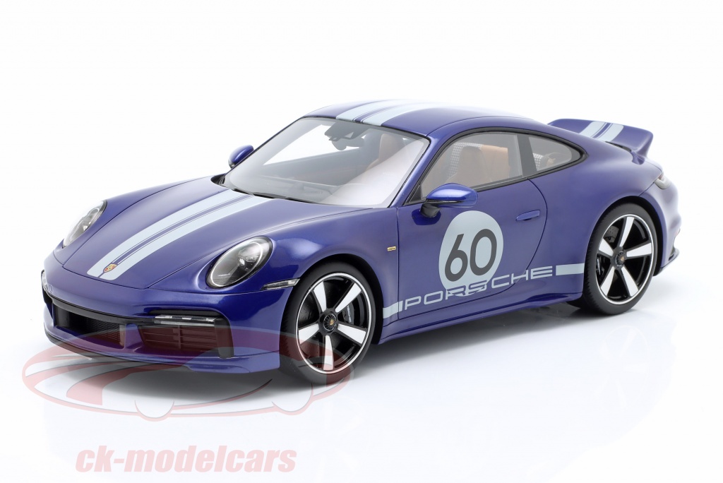 Porsche 911 (992) Sport Classic 2022 enzianblau metallic 1:18 Spark