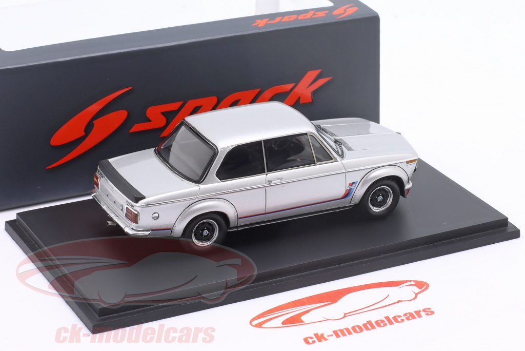 Miniature Solido 1/43 – BMW 2002 Turbo Gris, 1973-1975, Boîte Et Décalcos