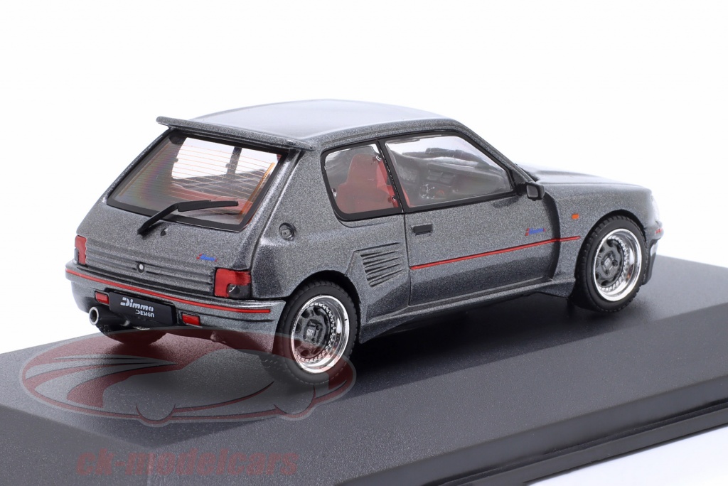 Solido 1:43 Peugeot 205 Dimma Baujahr 1989 grau metallic S4310804 