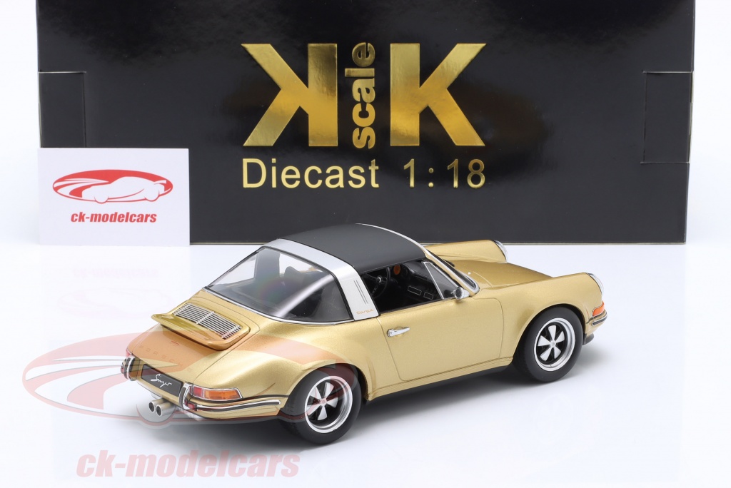 Porsche 911 Singer Targa 1/18 KK Scale - Modèle Diecast Vert Métallisé - Neuve