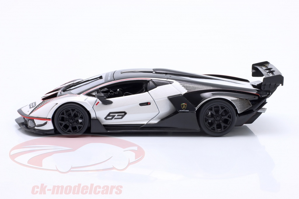 HTLNUZD Bburag 1/24 Voiture de course en alliage pour Lamborghini Revuelto Adulte Supercar Voiture moulée sous pression Collection cadeau