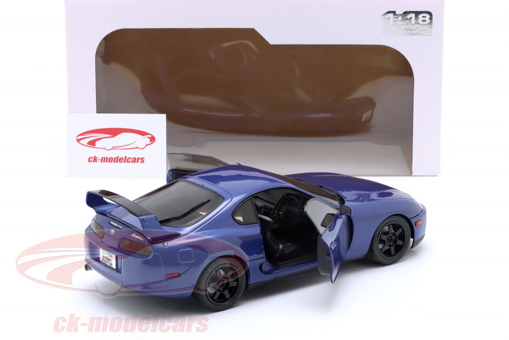 TOYOTA SUPRA MK4 A80 STREETFIGHTER 1993 BLAU 1:18 SOLIDO (Neu und originalverpackt) in Suhr für