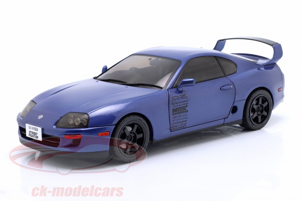 Toyota Supra MK4 A80 1:18 Solido &ndash; Modellino Verde 1993 &ndash; Portiere Apribili