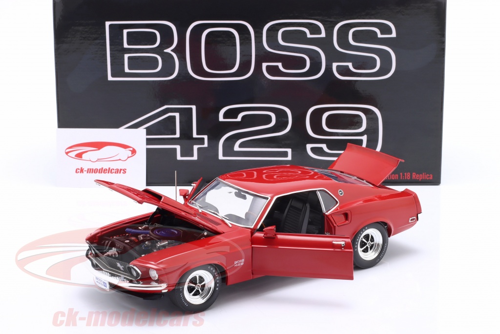 GMP 1:18 Ford Mustang Boss 429 year 1969 red A1801866 model car 