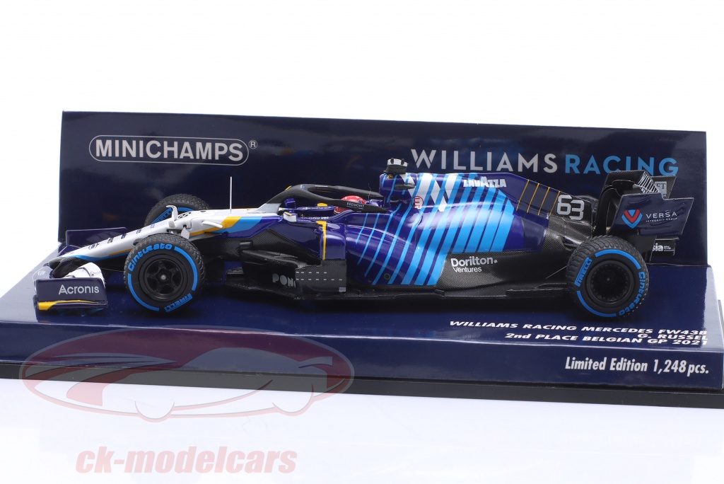 Williams Racing Team 2021 FW43B Latifi / Russell Ensemble Double 1:43