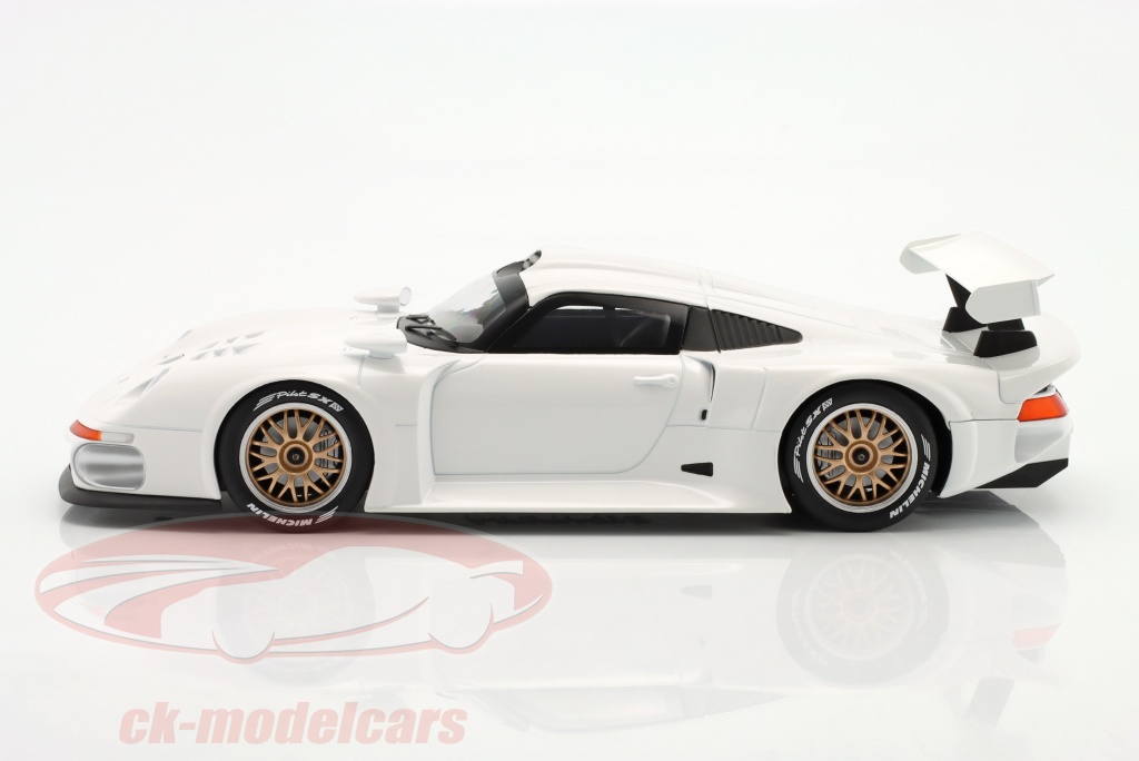 WERK 83 – POR 911 GT1 Street Version Plain Body Edition 1997 – Miniature 1/18 En Métal, Blanche