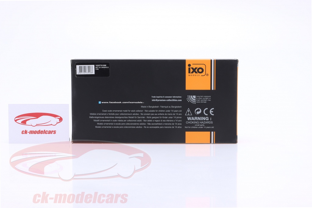 Ixo Ronal Ixo 1:18 Pneus et jantes Set (4 pièces) Ronal avec rester 18SET018W ...