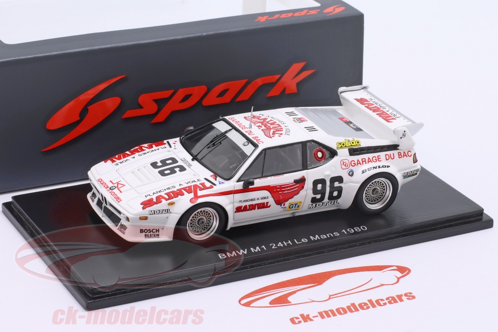 Spark S6400 BMW M1 N°96 - 24h Du Mans 1980 - Alliot/Guérin - 1/43 - Neuf
