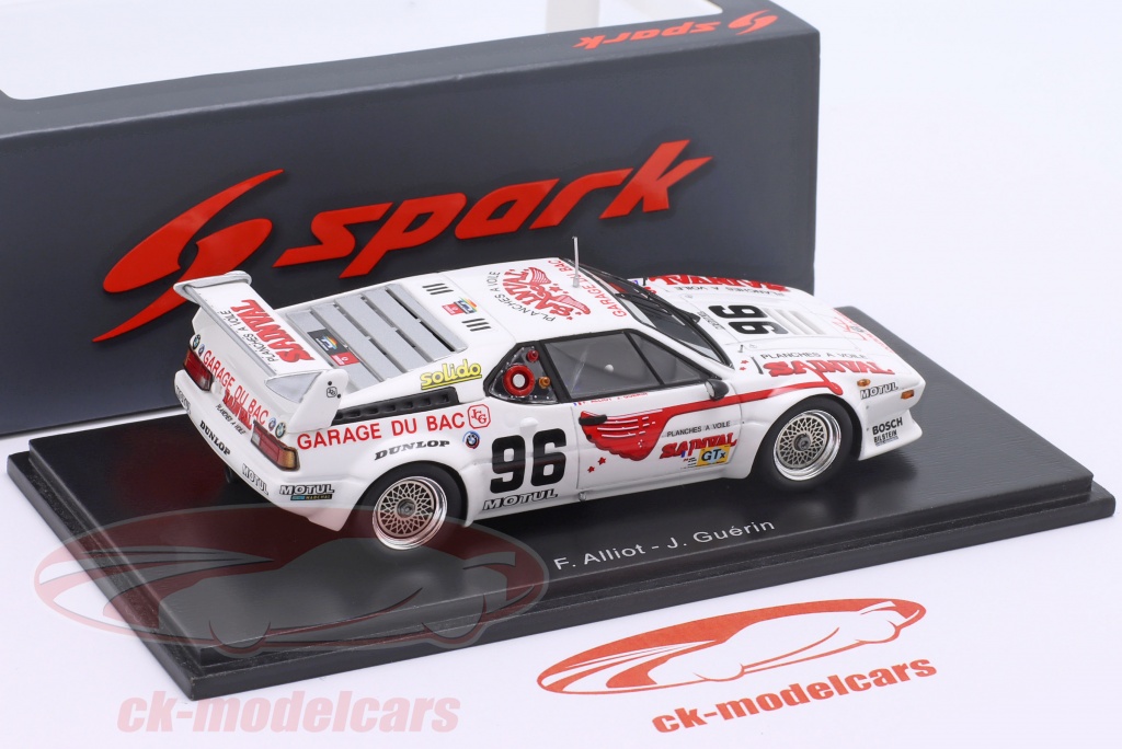 1980 BMW M1 n°96 Alliot - Guérin Le Mans S6400 Spark Model
