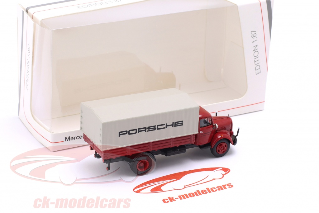 Camion Miniature Schuco 1/43 Mercedes Benz LP608 Plateau Benne - Style DDE Orange - Neuf