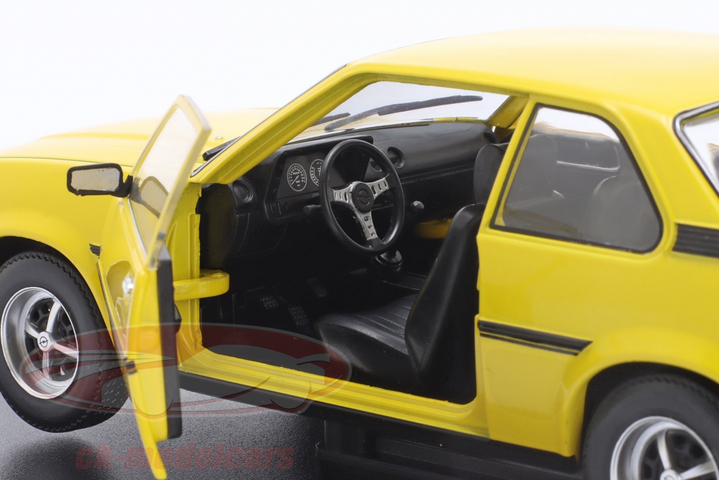 Modèle Réduit Opel Ascona 1.9 SR 1975 Jaune - Échelle 1:24, Atlas, Neuf