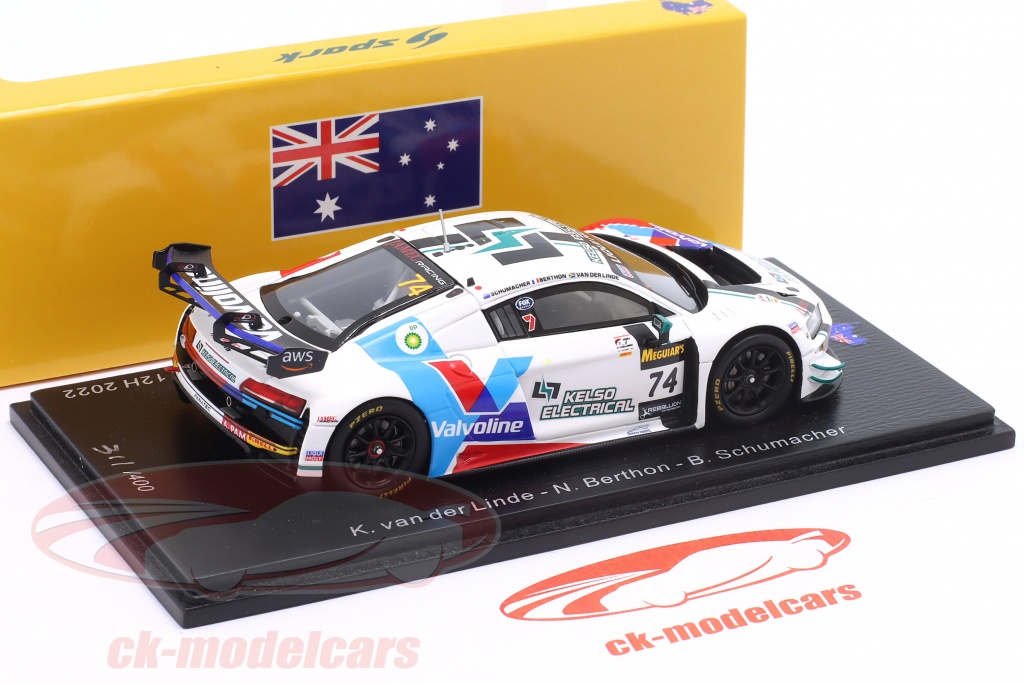 Audi R8 LMS GT3 Evo2 22 3rd 12 Heures de Bathurst 2024 Spark AS073 - Miniatures Autos Motos