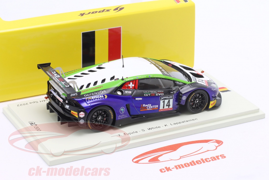 Spark Lamborghini Huracán GT3 EVO N°19 – 24H Spa 2022 – 1/18 – Prévente
