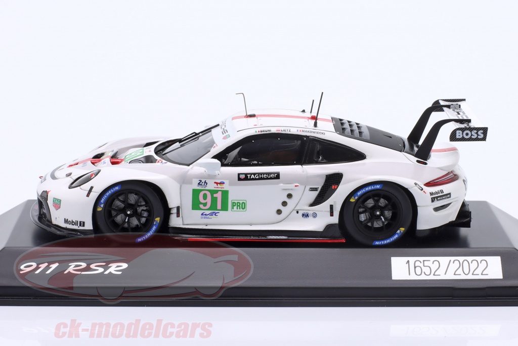 Spark 1:43 Porsche 911 RSR-19 #91 Winner LMGTE-Pro 24h LeMans 2022 