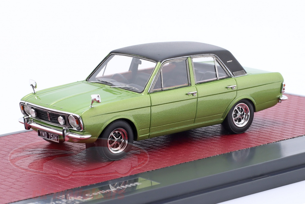 Miniature Matrix 1/43 Ford Cortina 1600E 1967-1970 - Vert Métallisé - Neuve En Boîte