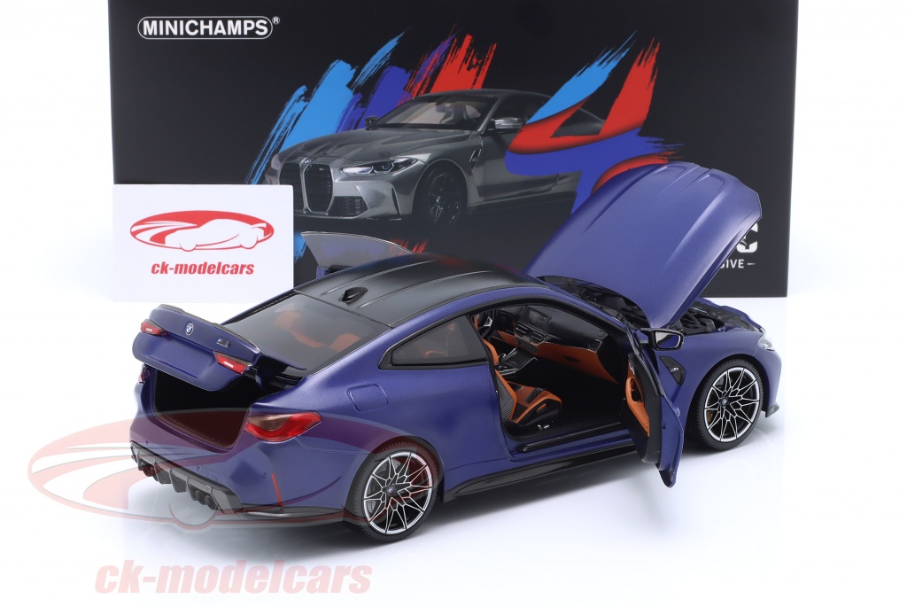 Minichamps 1:18 BMW M4 Baujahr 2020 blau metallic 113020123  
