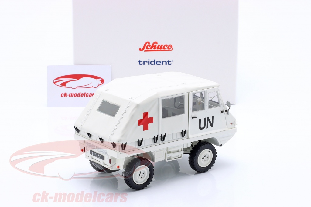 Schuco 1:18 Steyr-Puch Haflinger Autrichien Armée Olive 450044200