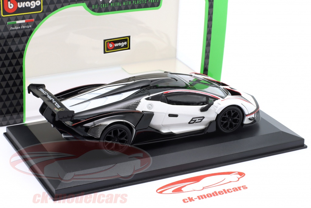 Bburago 1:32 Lamborghini Essenza SCV12, Black/White