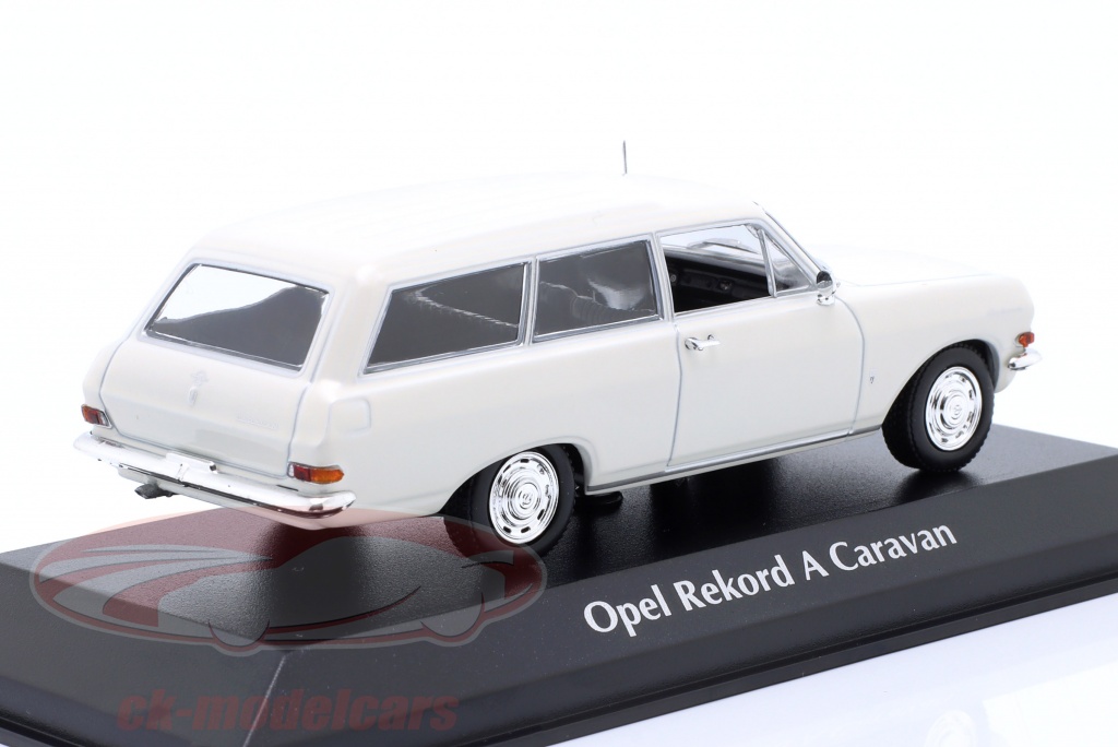 OPO 10 Auto Da Collezione 1/43 Opel Rekord A Cabrio Verde - Modellino In Metallo BA84 - 3