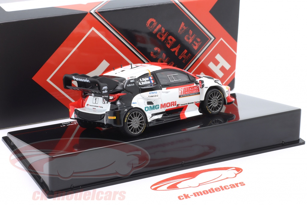 Toyota GR Yaris Rally1 – Modello Spark 1:43 – Rally Montecarlo 2022 – Ogier/Veillas