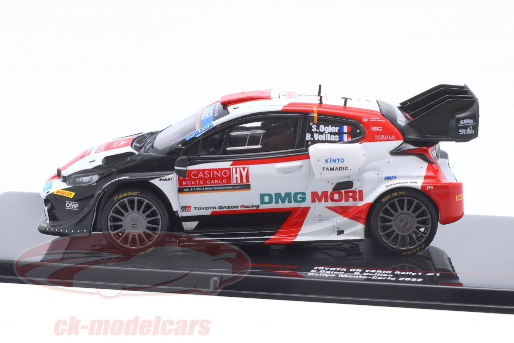 Toyota Yaris WRC – Rallye Monte-Carlo 2022 – Sébastien Ogier – IXO RAM832 1/43