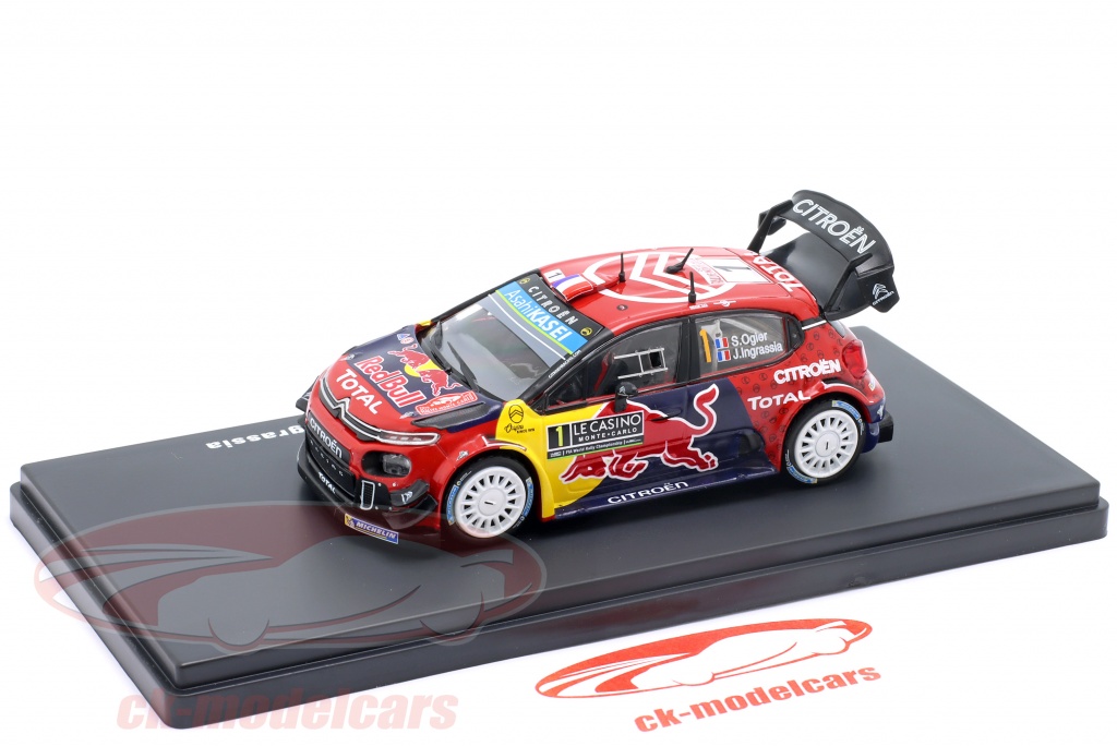 Planche De Décalcomanies 1/43 Pour Citroën C3 Rallye Monte-Carlo 2019 - Référence 1982