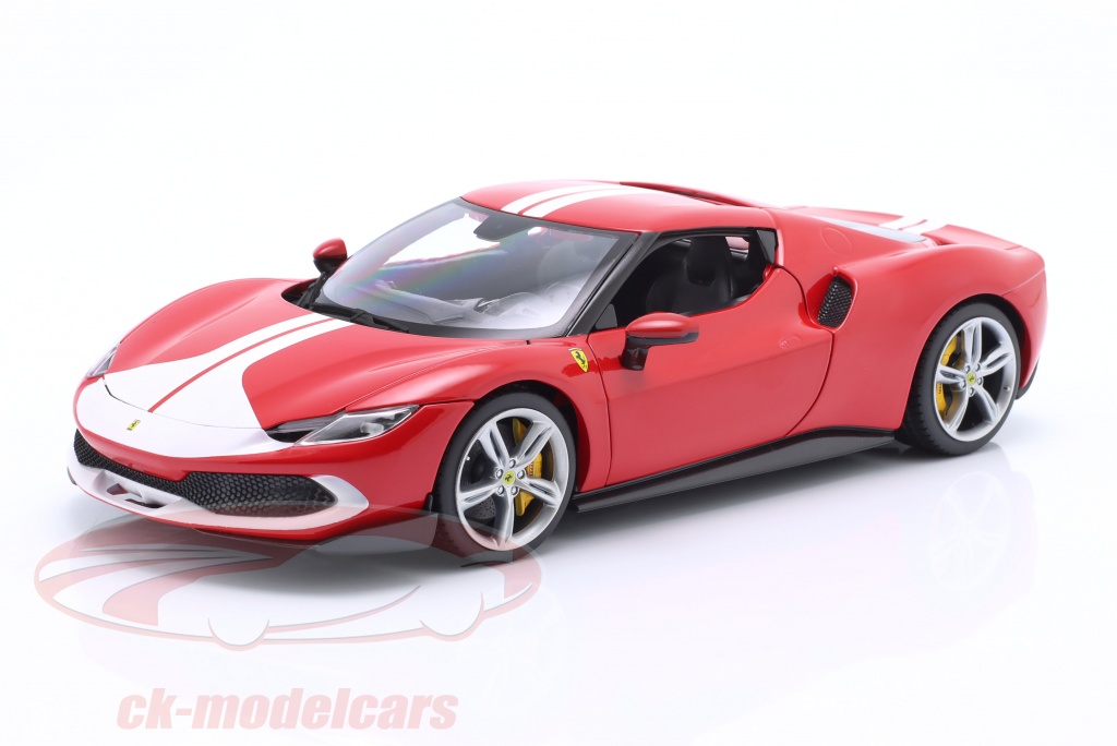 Modellino Ferrari 296 GTB Bburago 1:18 - Die-cast, Dettagliato, Serie Race & Play