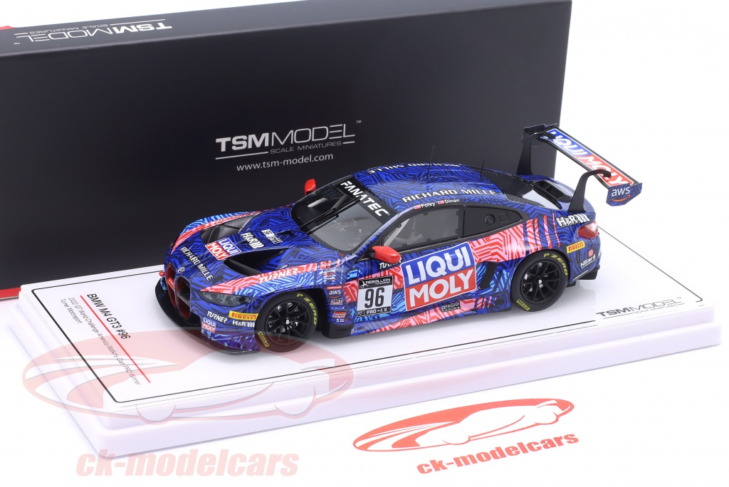 True Scale Miniatures TSM430679 - B-M-W M4 Gt3#96 Gt World Challenge America Watkins Glen Pro Winner 2022 - maßstab 1/43 - Sammlerstück Miniatur