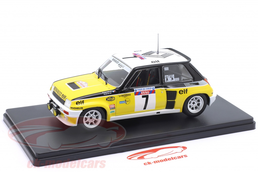 Voiture Miniature 1/24 Renault Super 5 Sport Jaune Joustra - Vintage France
