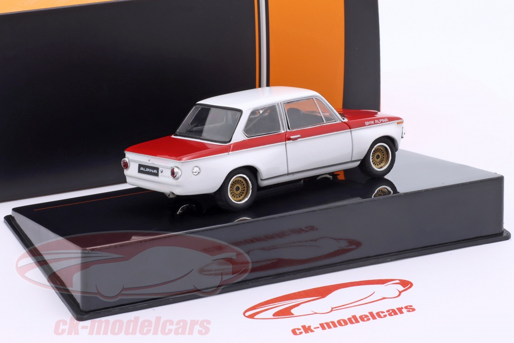 Ixo 1:43 BMW Alpina 2002 Tii Année De Construction 1972 Blanc / Rouge