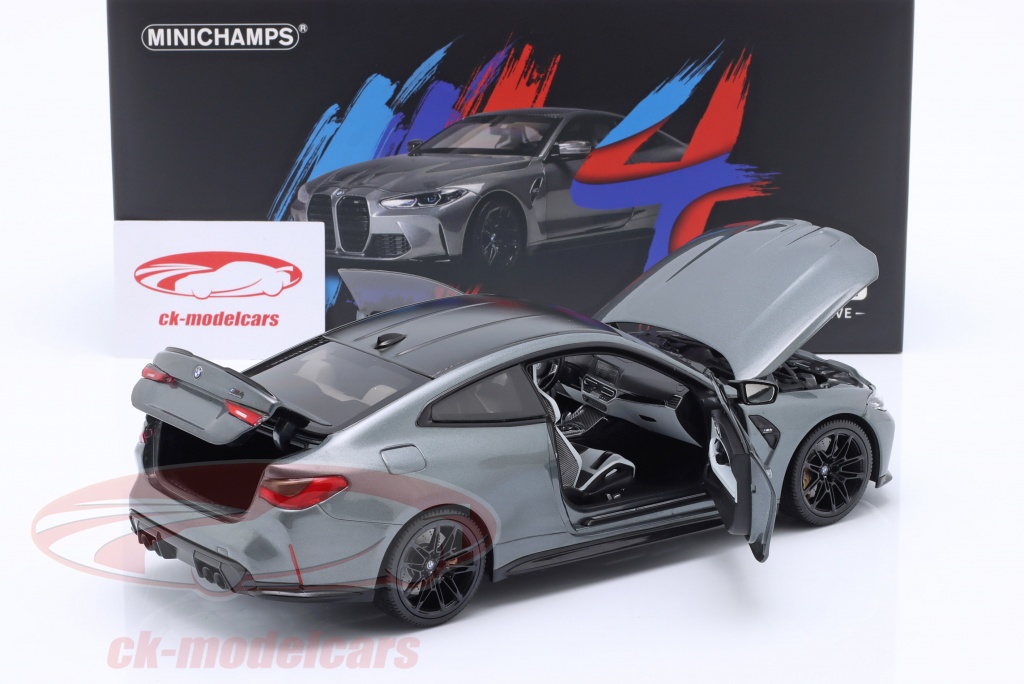 Minichamps 1:18 BMW M4 Coupe (G82) 建設年 2020 グレー メタリックな 