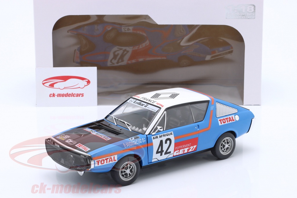 Solido 1:18 Renault R17 #42 4e Rallye Abidjan - Nice 1976 S1803706 ...