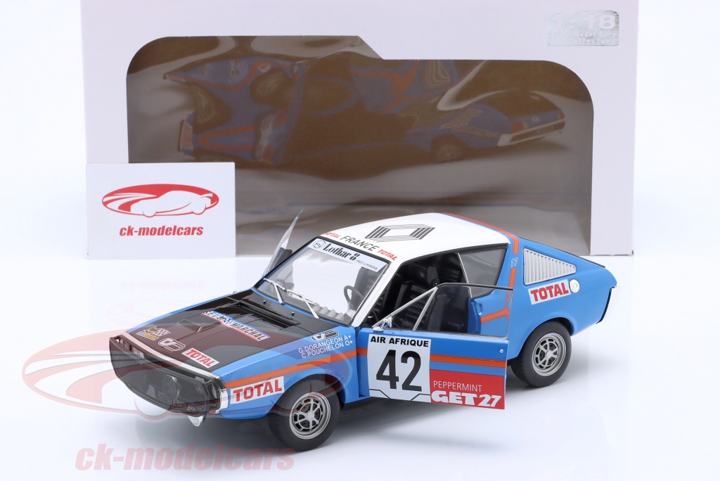 Solido 1:18 Renault R17 #42 4º Rallye Abidjan - Nice 1976 S1803706 ...