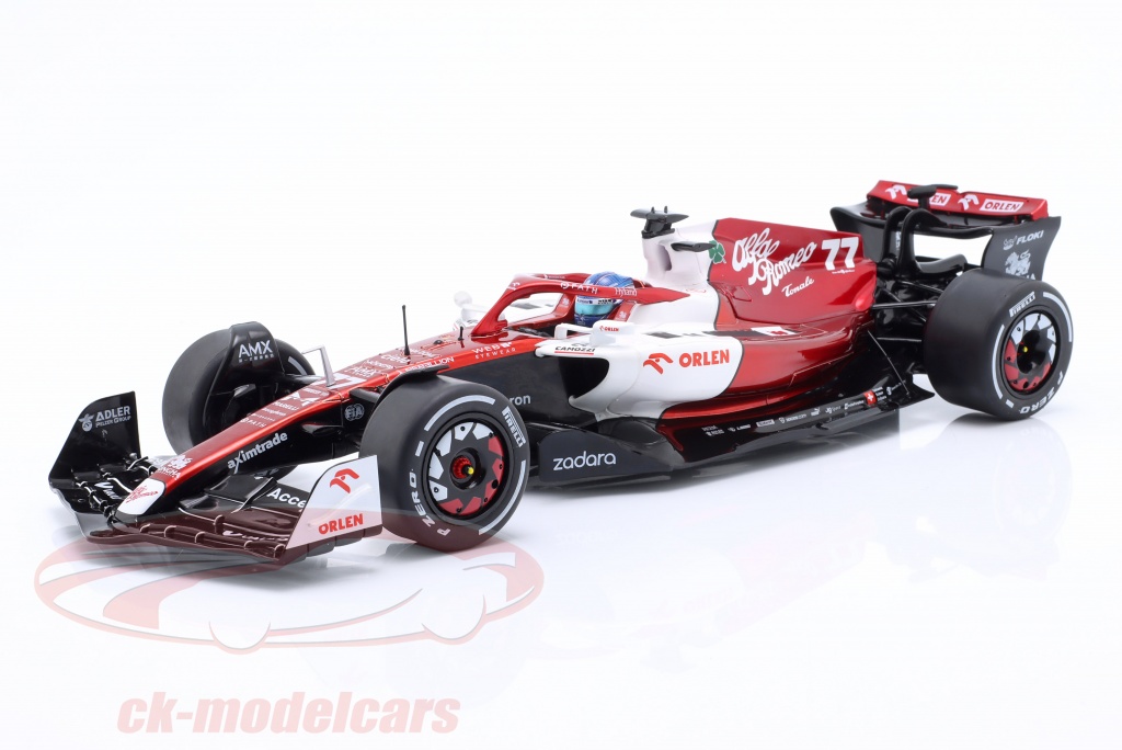 Modellino Solido 1:18 F1 Alfa Romeo C42 #77 Valtteri Bottas GP Romagna 2022