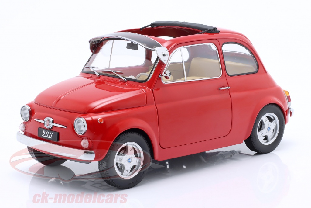 KK-Scale 1:12 Fiat 500 F Custom with removable Top year 1968 red KKDC120061  model car KKDC120061 4260699762375